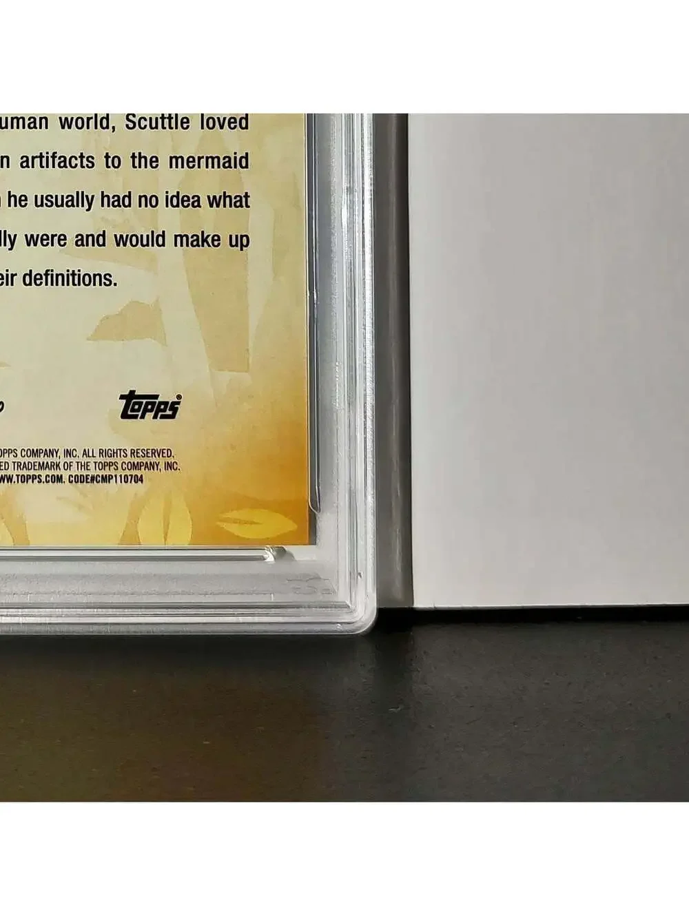 Scuttle 2025 Topps Disney #FF-9 Furry Friends Card The Little Mermaid PSA 9 Mint